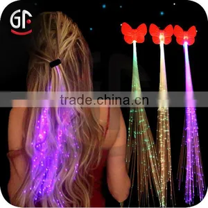 Wedding Decoration Colorful Free Samle Led Hair Fiber Braid With Top Quality thumbnail-2