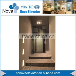 High Quality Hairline Stainless Steel Home Villa Elevator thumbnail-1