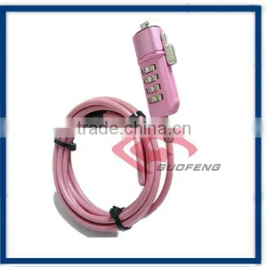 Red Cable Keyless Serialized Combination Laptop Lock thumbnail-1