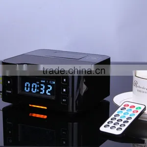 New Bluetooth Speaker Supported Dual Alarm Clock+ FM Radio For IPhone/Android Phones thumbnail-1