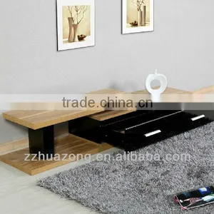 Modern Black High Gloss MDF TV Stand thumbnail-2
