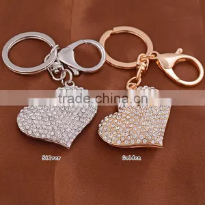 Heart Diamond Ring Key Chains Wedding Favors Handbag Bag Decoration thumbnail-1