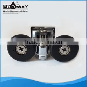 Bathroom Moving Pulley Double Rollers Shower Door Sliding Pulley thumbnail-1