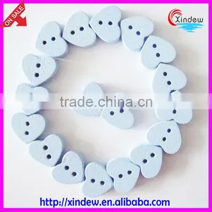 Heart-shaped Wooden Button for Children 24L thumbnail-4