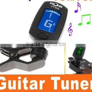 LCD Clip-on Guitar Tuner Electronic Digital Chromatic Bass Violin Ukulele FT-005 thumbnail-1