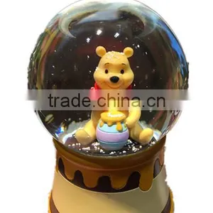 Custom Cute Bear Resin Snow Globe thumbnail-1