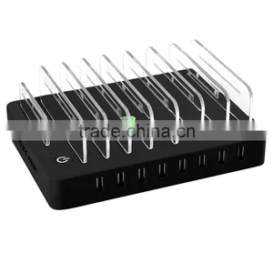 New Arrival Fashion VOXLINK Humanized Design 8-Port USB Charger With Transparent Bracket PSE Black thumbnail-2