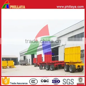 Full Type Flatbed Skeleton 20FT Shipping Container Dolly Transport Trailer With Turntable Drawbar thumbnail-5