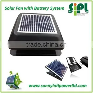 Solar Vent Air Conditioner Exhaust Fan Industrial Green Energy Solar Roof Fan Air Cooler Fan thumbnail-2