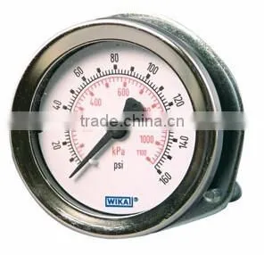 Bourdon Tube Pressure Gauge Type 111.16PM Panel Mount Gauge Standard Series thumbnail-1