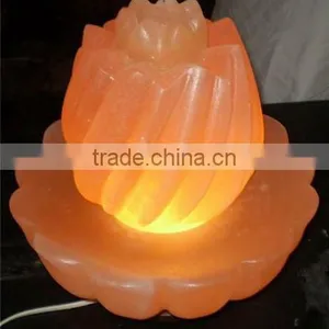 Himalayan Lotus Flower Salt Lamp thumbnail-1