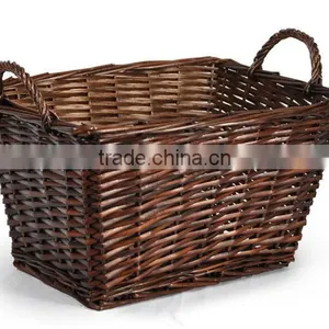 Custom Size Wicker Laundry Basket Wholesale, Wicker Basket Wholese thumbnail-1