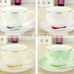 New Arrival Procelain Gold Rim Tea Cup Sets thumbnail-2