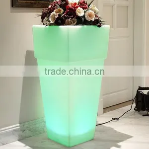 FO-9530 LED Illuminate Flower Planter,home Ornaments Flower Pots,tall Flower Vase thumbnail-1