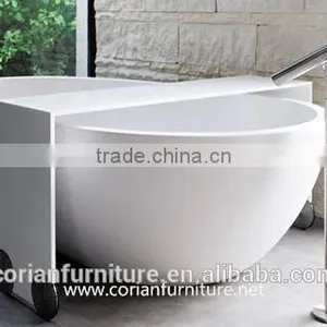 Italy Modern Home Furniture Custom Made Corian Solid Surface Bathtub thumbnail-1