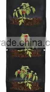 4 Pouch Vertical Hanging Wall Fabric Pot Container thumbnail-2