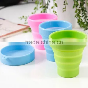Heat Resistant Portable Foldable Silicone Drinking Cup Travel Cup thumbnail-1