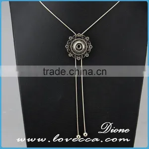 Snap Button Pendant Necklace for DIY Necklace Jewelry,Snaps Interchangeable Jewelry Accessory Metal Necklace thumbnail-2
