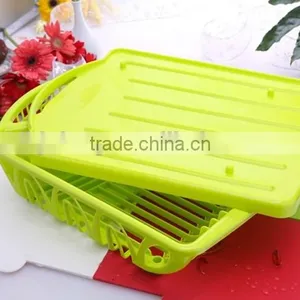 Wholesale Useful Plastic Dish Drainer for Kitchen /colourful Useful Daily Plastic Dish Rack thumbnail-1