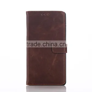 High Quality Crazy-horse PU Card Bumper/pocket Cell Phone Case for Sony thumbnail-2