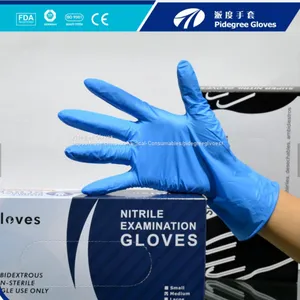 2017 Hot Sale Cheap Nitrile Glove Powder Free Nitrile Examination Gloves thumbnail-1