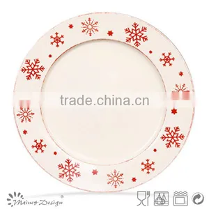 Wholesale Ceramics Christmas Plate ,dinner Plates ,ceramic Plates for Chrismas thumbnail-1