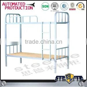 School Fruniture 2 Tiers Steel Bed Metal Bunk Bed With Space Saving Structure thumbnail-2