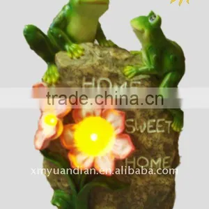 Flower Solar Light on Rock Garden Decoration thumbnail-1