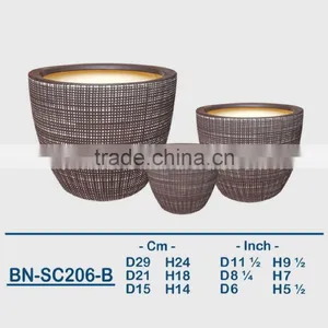 Vietnamese Ceramic Glazed Indoor Pot/ Indoor Planter BN-SC206-A thumbnail-2