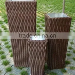 PE/PVC RATTAN W/ZINC PLANT POT thumbnail-1