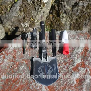 Top Brand Multi-function Outdoor Sport Tools With Shovel Knife Hoe Digger Flashlight thumbnail-1