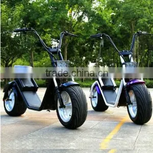 2017 New Design Removeable Battery Citycoco Electric Scooter Road Scooter Two Big Tire Citycoco thumbnail-1