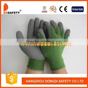 DDSAFETY 10 Gauge Cotton Working Gloves With Gray Latex Coating thumbnail-1