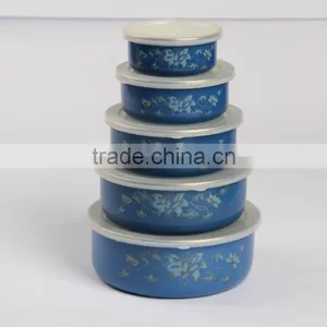 Enamel Storage Bowl Mixing Bowl Salad Bowl Food Container thumbnail-3