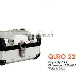 SIKKIA QURO Motocycle Top Case Silver Color thumbnail-1