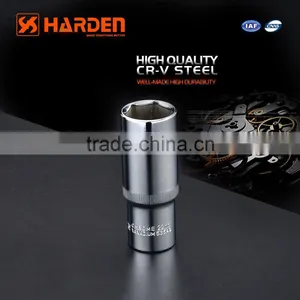 Forged Fine CRV and Chrome Finish 1/4" Hexagon Deep Socket thumbnail-1