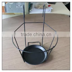 Hanging Metal Plant Holder With Black Powder Coating thumbnail-1