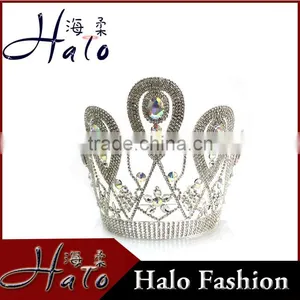 2015 Hot Selling Rhinestone Tiaras Pageant Crown Bridal Jewelry thumbnail-1