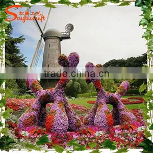 Artificial Topiary Birds and Animals Artificial Grass Landscaping Animal for Garden thumbnail-3