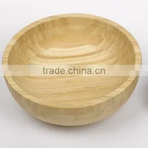 Quality Spun Bamboo Salad Bowl thumbnail-1