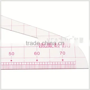 Kearing Brand Plastic 1/5 Scale Sandwich Line Printing Flexible Ruler #8515 thumbnail-2