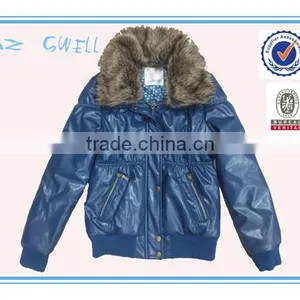 Latest Designs Women Leather Jacket With Fur Collar thumbnail-1