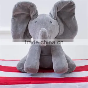 New Arrivel t Plush Elephant Electric Musical Elephant Doll Plush Elephant With Moving Ear thumbnail-2
