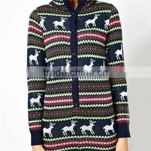 PA0008A Knitted Christmas Fairisle Onesie For Women thumbnail-3