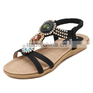 Zm50191b Plus Size Lady Shoes Breathe Falt Women Sandal thumbnail-6
