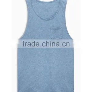 150 Grams Fabric Weight and Blank Design Cheap Wholesale Boys Tank Top thumbnail-1