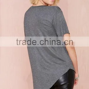 100% Cotton Women Blank t Shirt Wholesale Cheap thumbnail-3