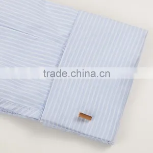 Women Fashion Spring Elegant Light Blue Stripe Blouses Long Sleeve Shirt Work Office Wear Casual Slim Tops Office 2017 thumbnail-5