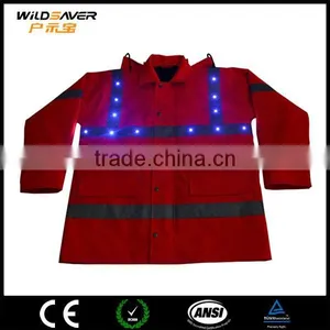 Led Safety Reflective Red Security Uniform/photographer Vest Jacket thumbnail-5