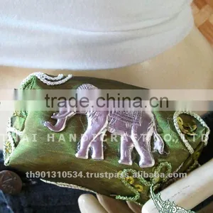 Mini Thai Silk Embroidered Wallet Bag Small Bag thumbnail-1